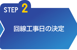 STEP2 回線工事日の決定